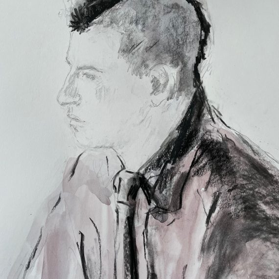 Portrait of Matteo (detail) 84 x 60 cm