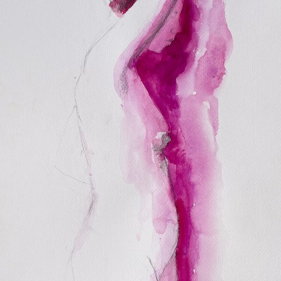 Pink Figure 41 x 31 cm