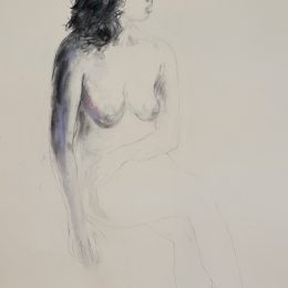 Lucia seated 100 x 84 cm